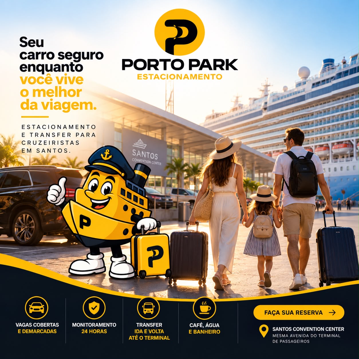 Quanto custa estacionar no Porto de Santos para cruzeiro? Preços, dicas e como economizar.